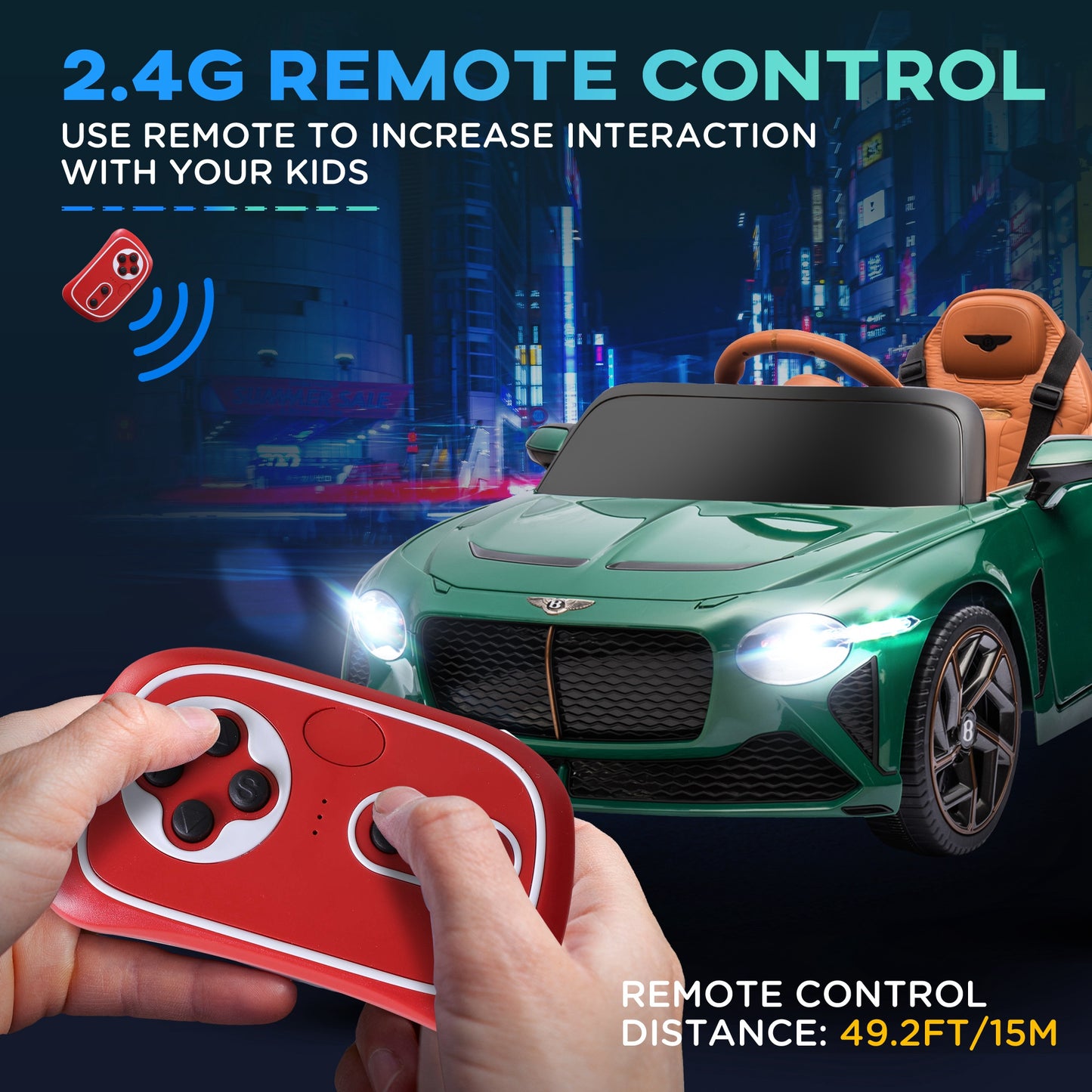 Bentley Bacalar Licensed 12V Kids Electric Car, with Remote Control (1)