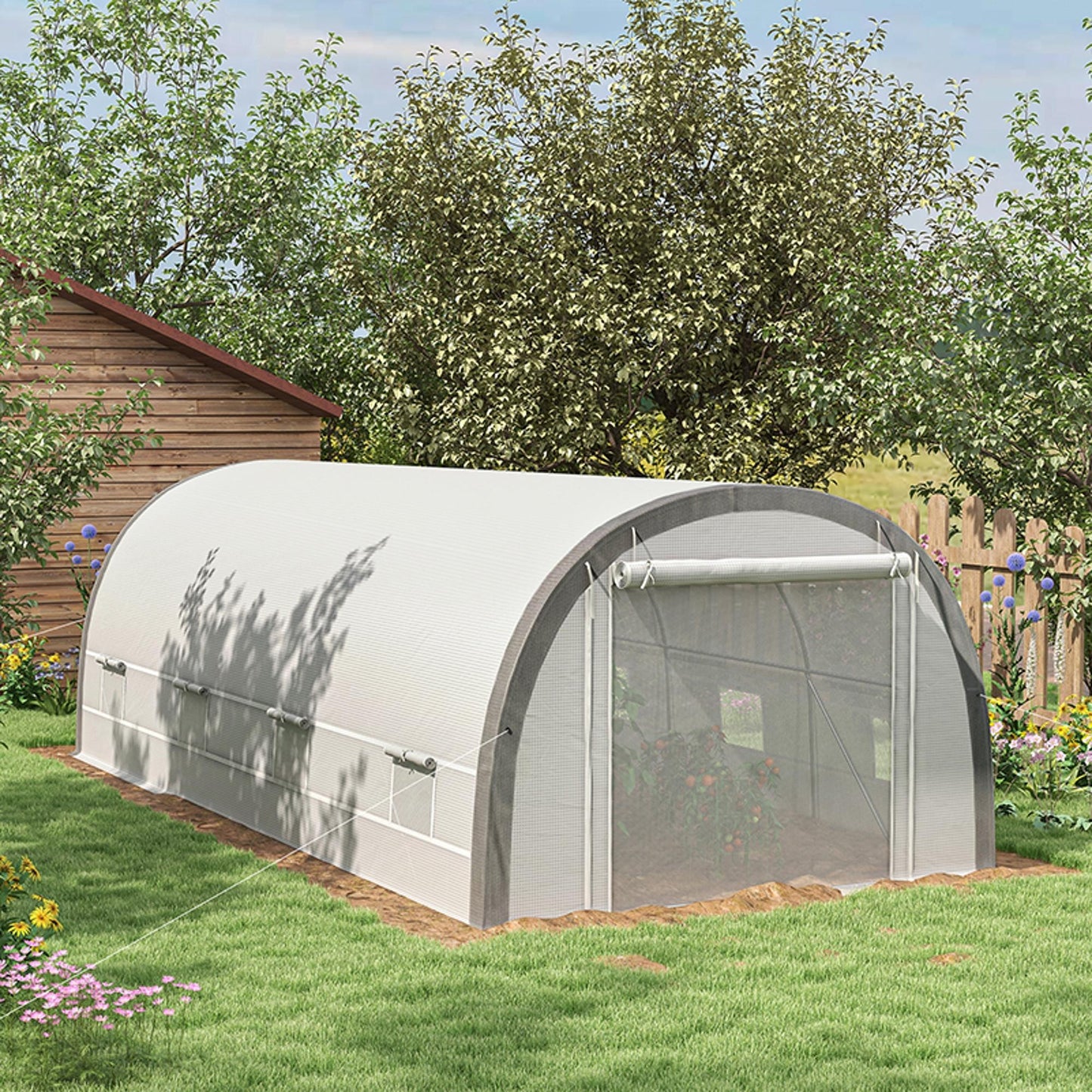 6x3m Polytunnel Greenhouse