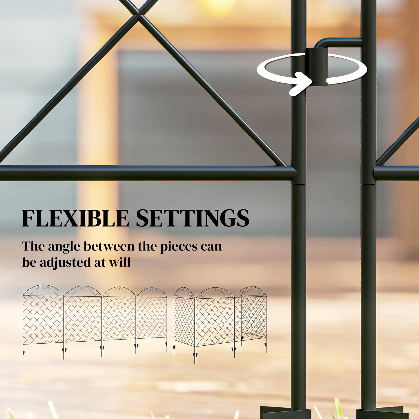 43in x 11.5ft Decorative Garden Fencing