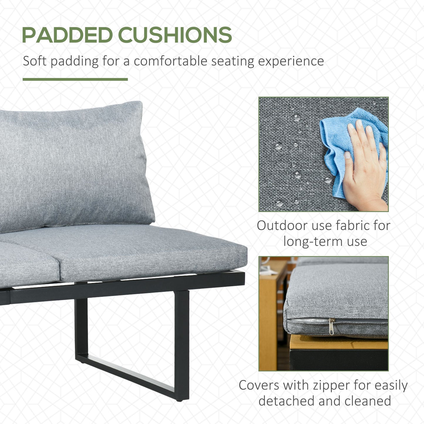 3 Pieces Patio Furniture Set