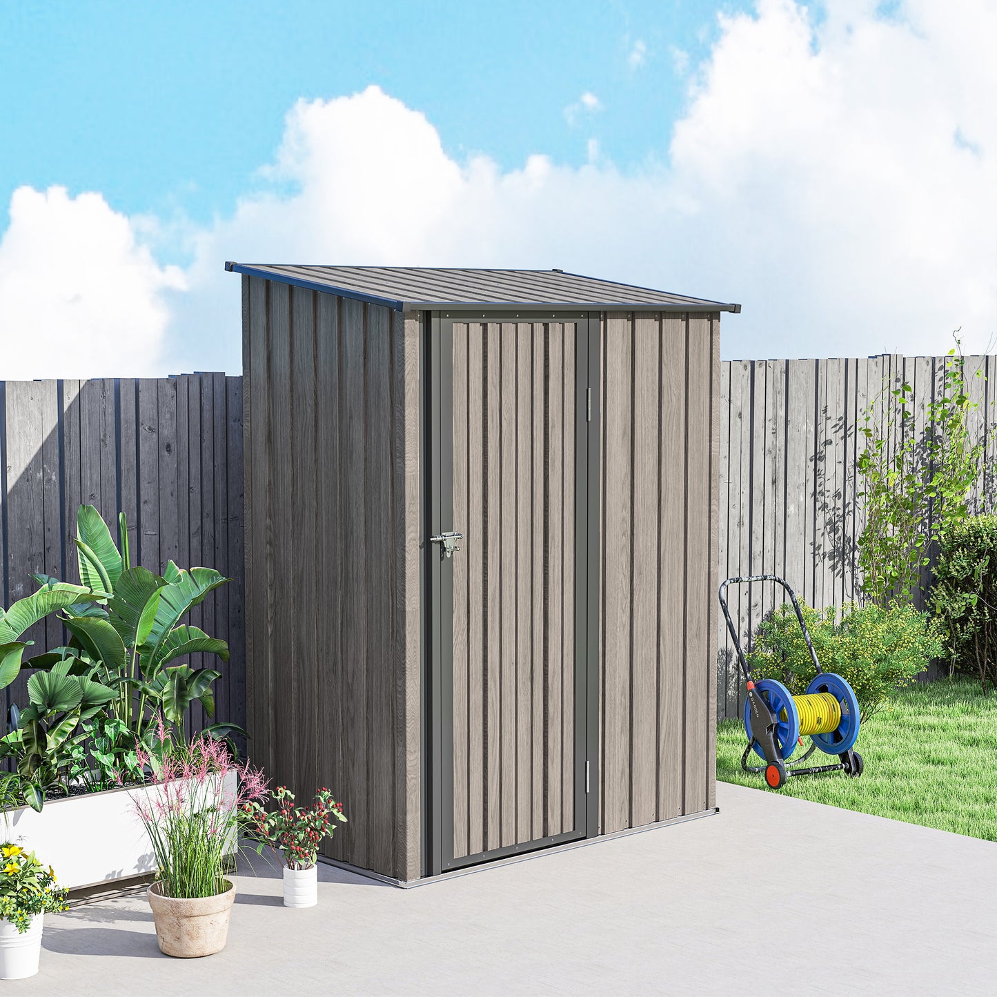 5ft x 3ft Metal Garden Storage Shed
