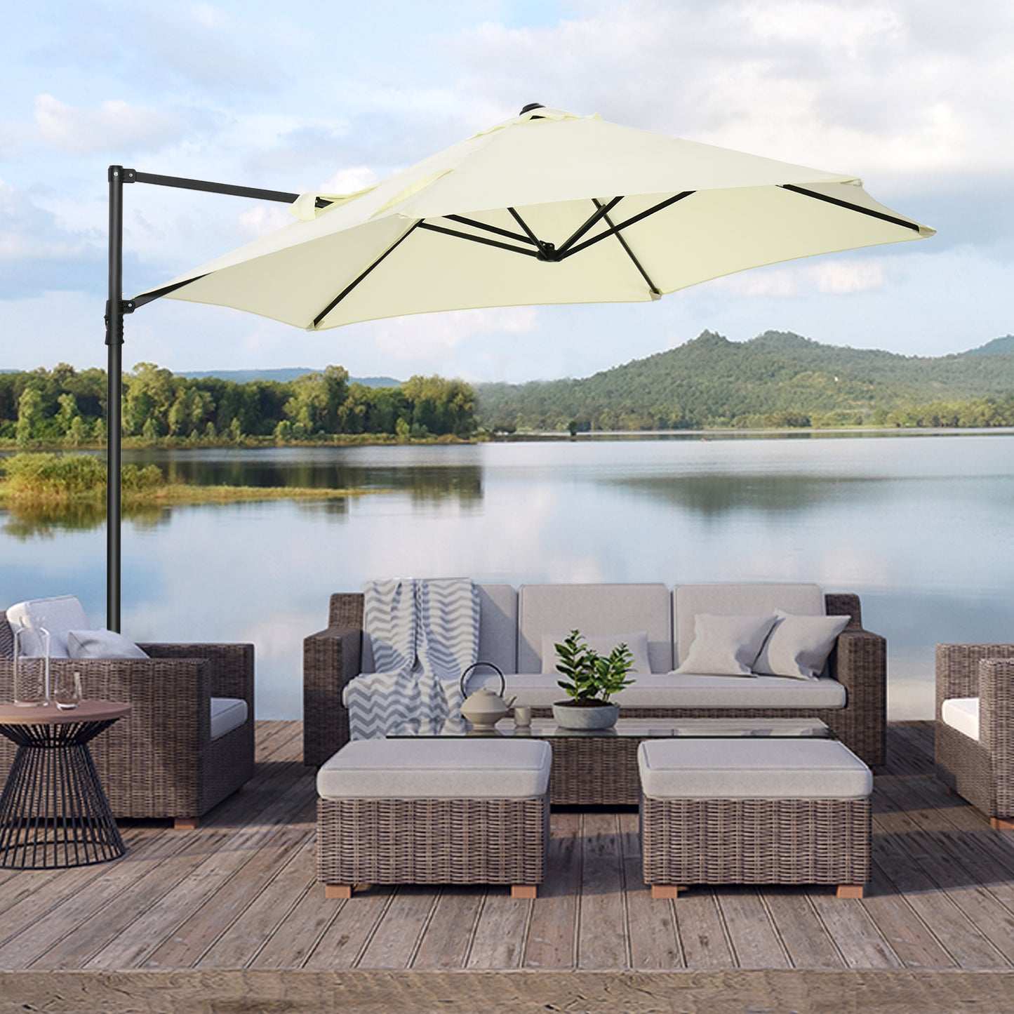 2.5M Garden Cantilever Parasol