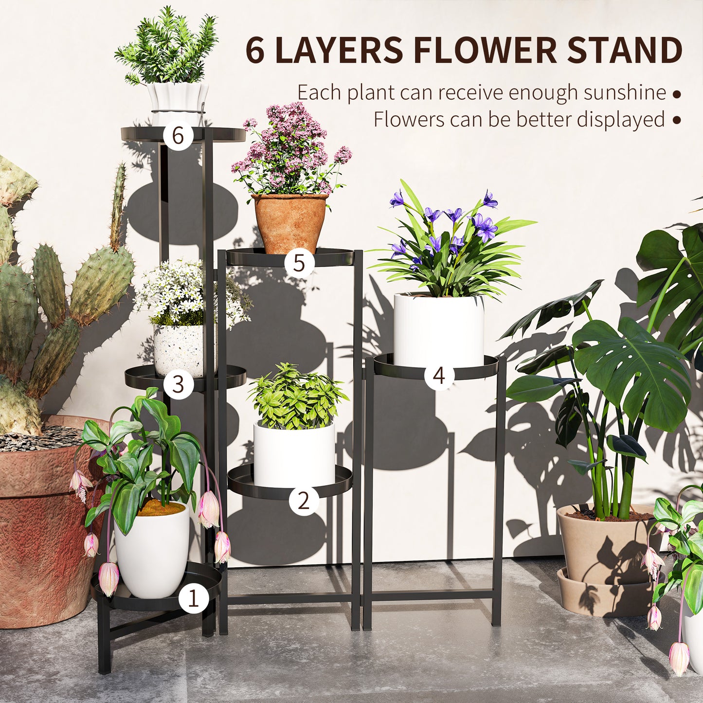 3 Tier Plant Stand Indoor Outdoor (1)