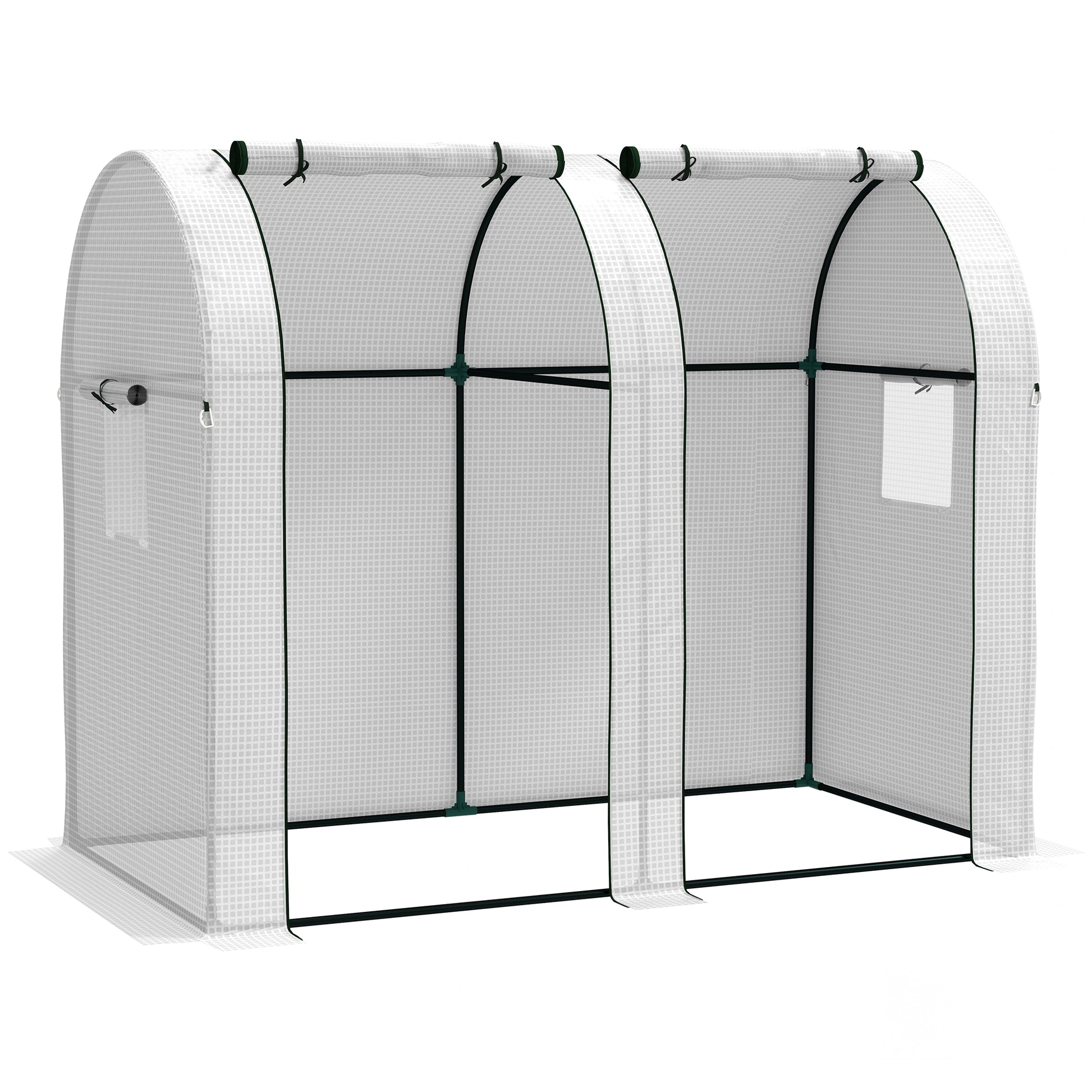 94 x 185cm Mini Two-Room Greenhouse