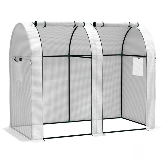94 x 185cm Mini Two-Room Greenhouse
