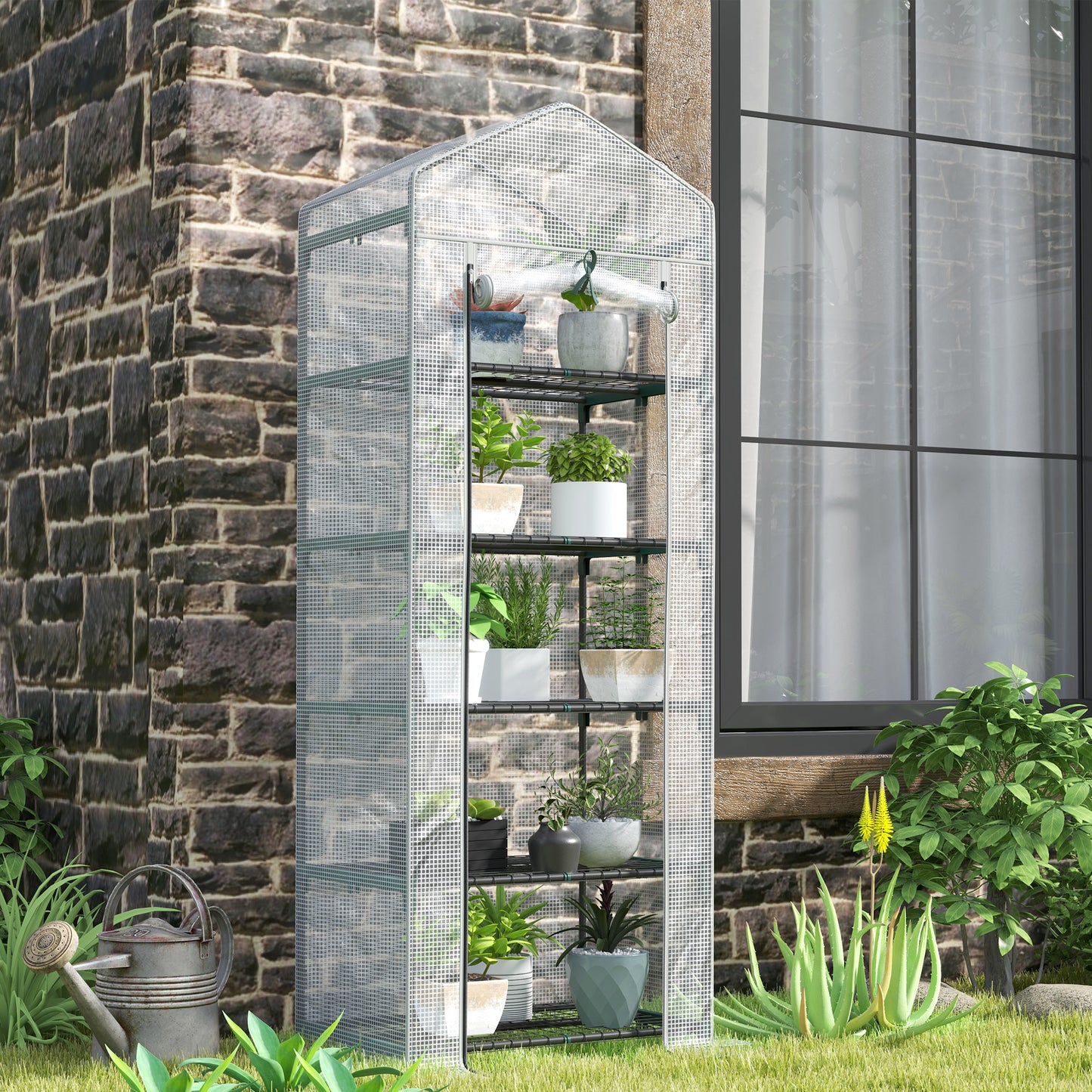 193cm Five Shelf Mini Greenhouse