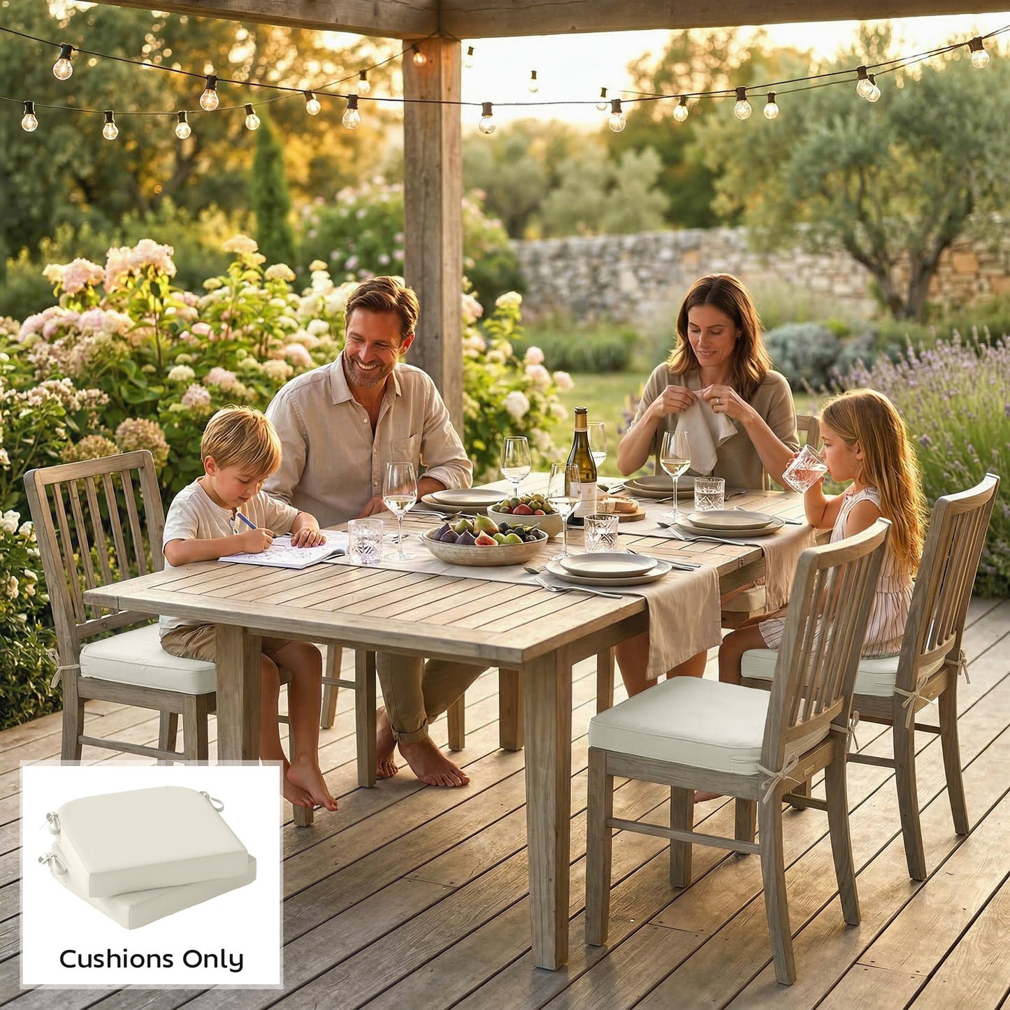Outdoor Chair Seat Cushions Set of 2