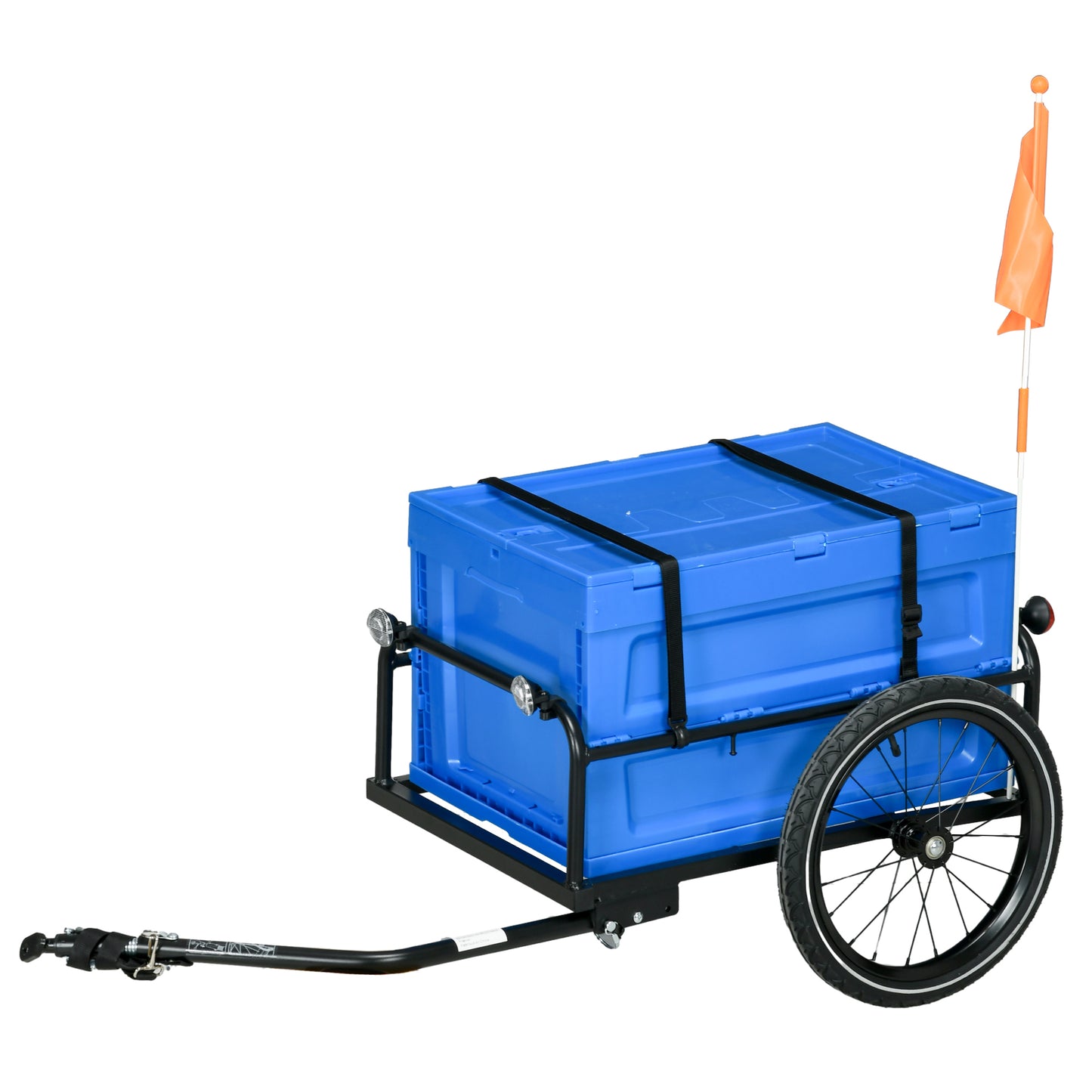 65L Steel Frame Bike Trailer Storage Box