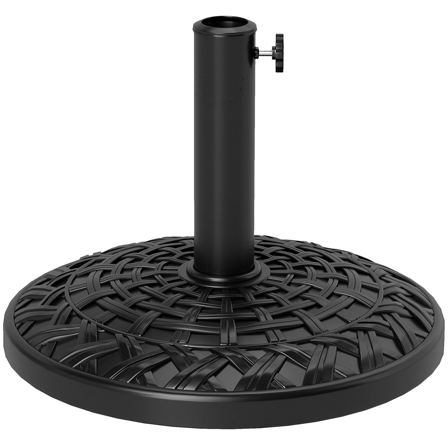12kg Garden Parasol Base, Round Resin Garden Umbrella Base