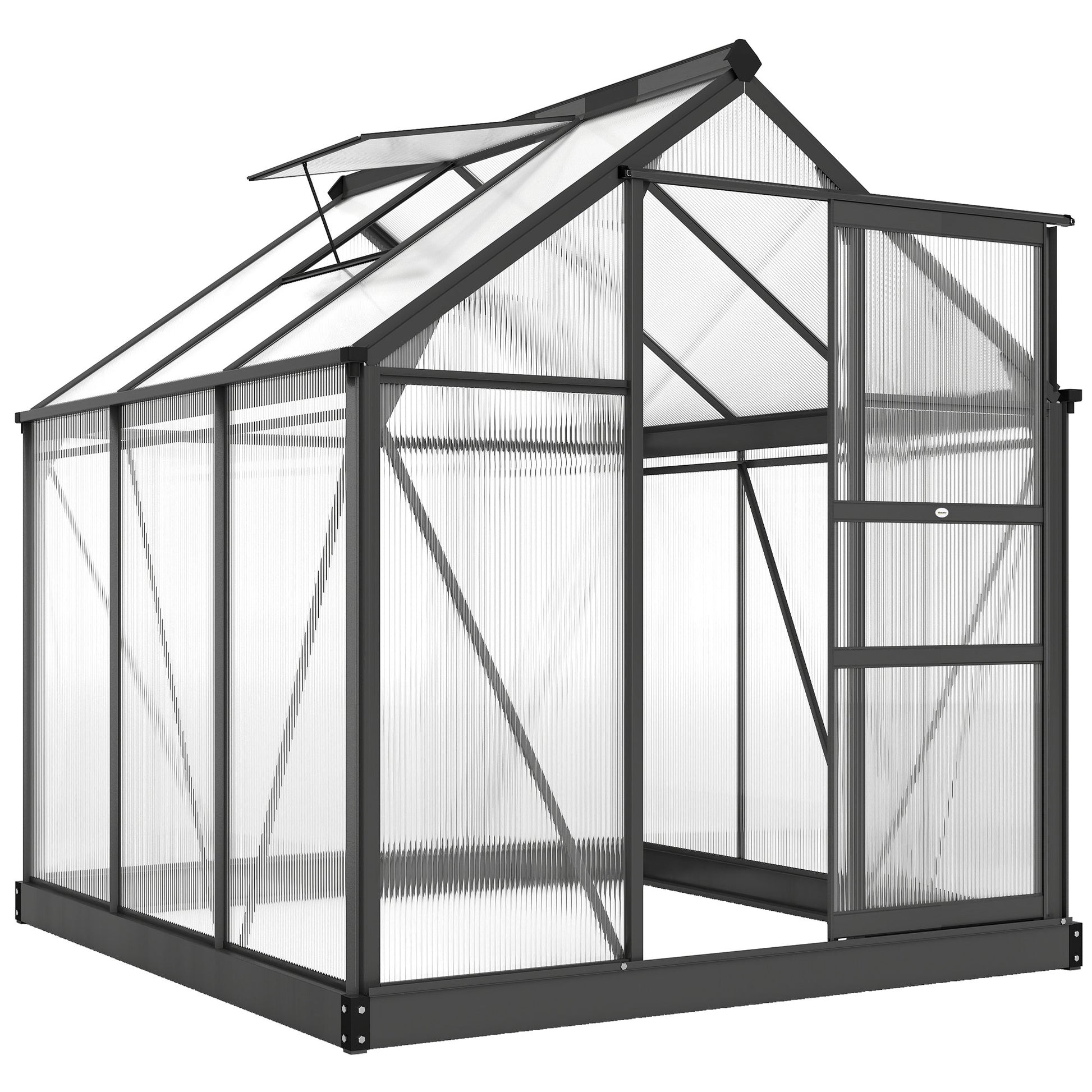 6 x 6ft Polycarbonate Greenhouse (1)