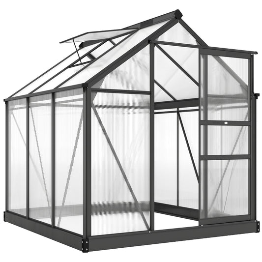 6 x 6ft Polycarbonate Greenhouse (1)