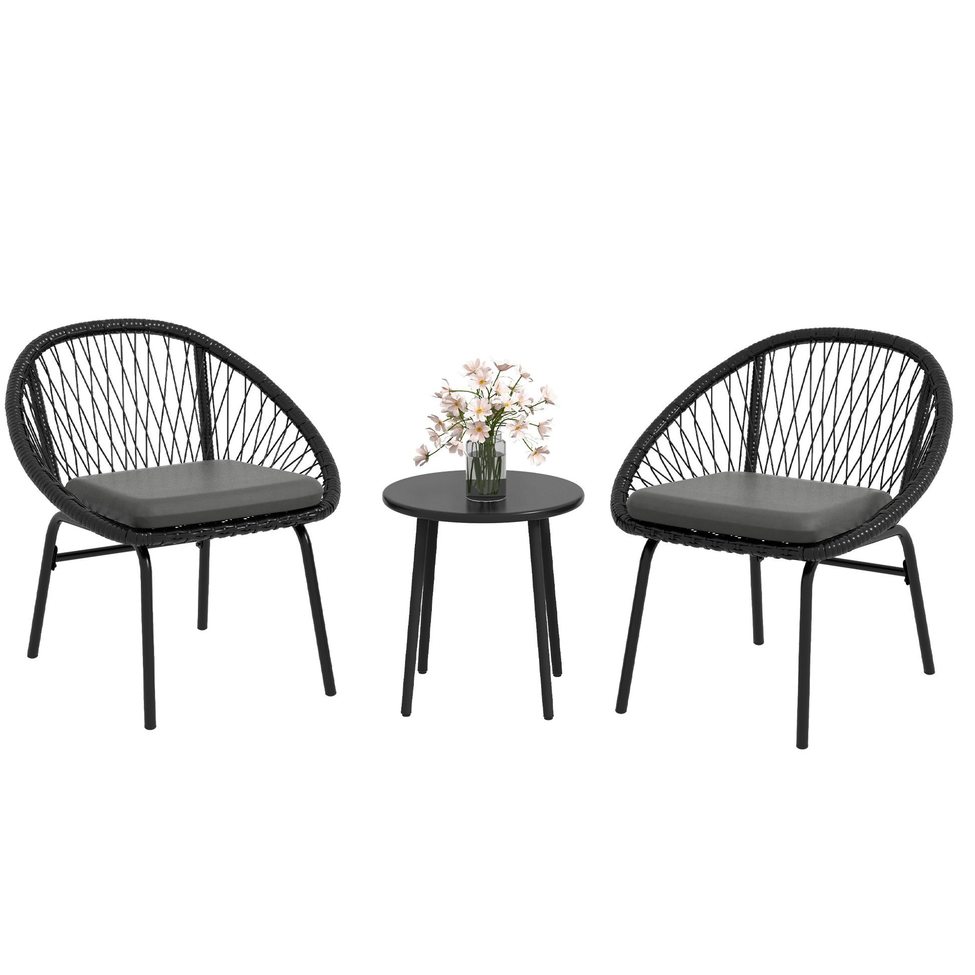 Three-Piece Rattan Bistro Set