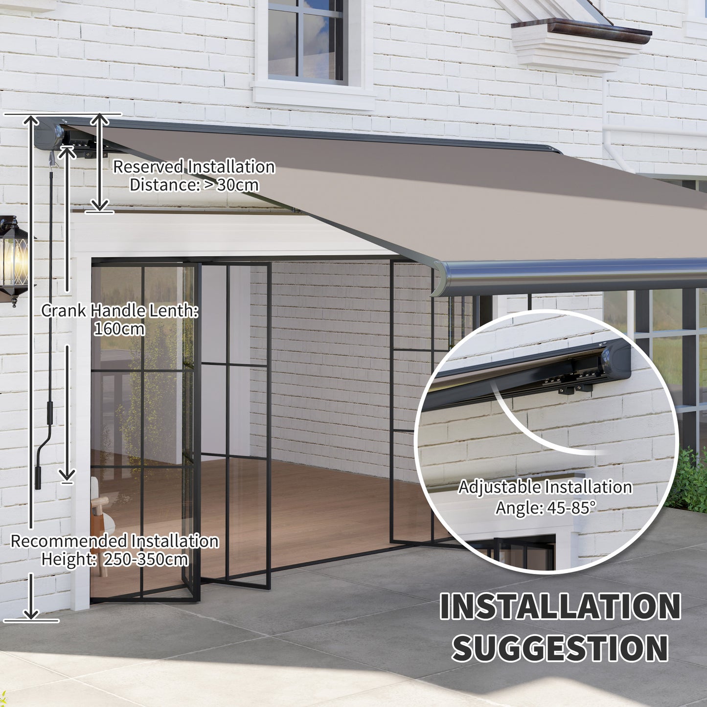 3 x 2.5 m Electric Awning with Remote Controller