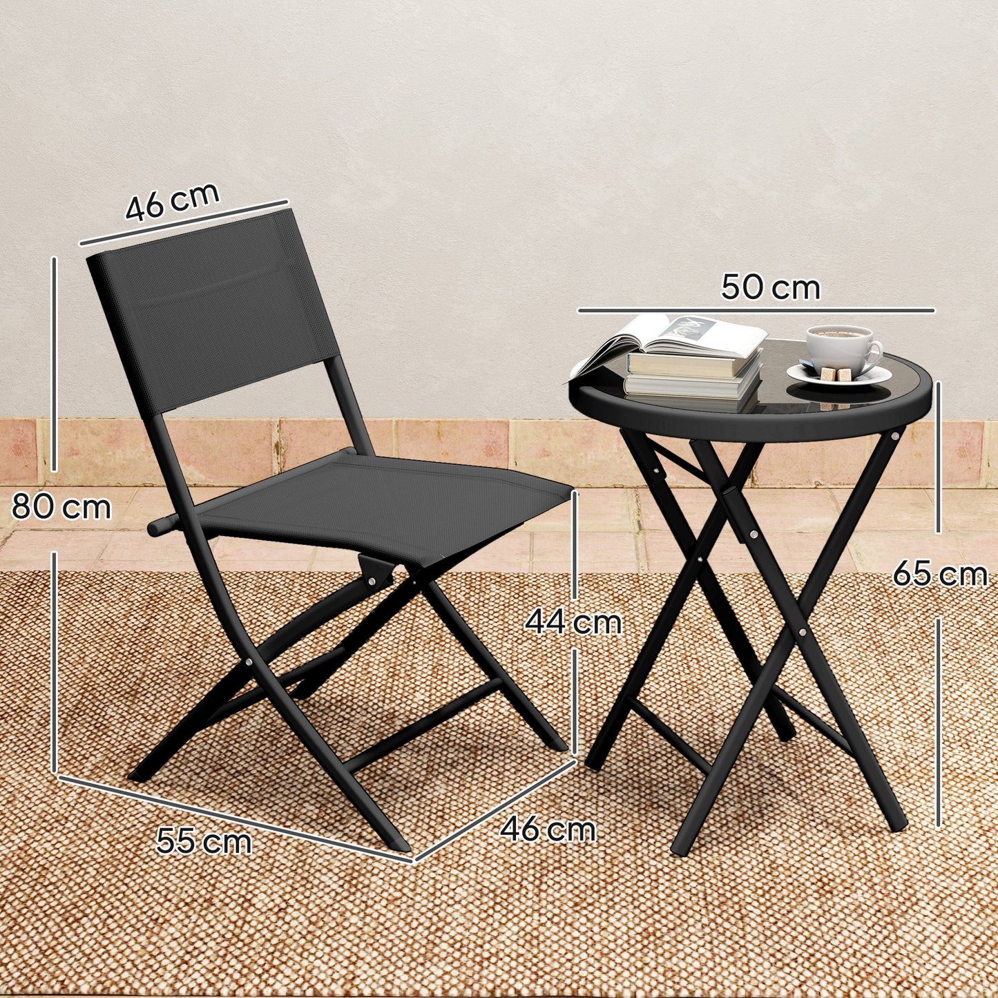3 Pieces Outdoor Bistro Set (1)