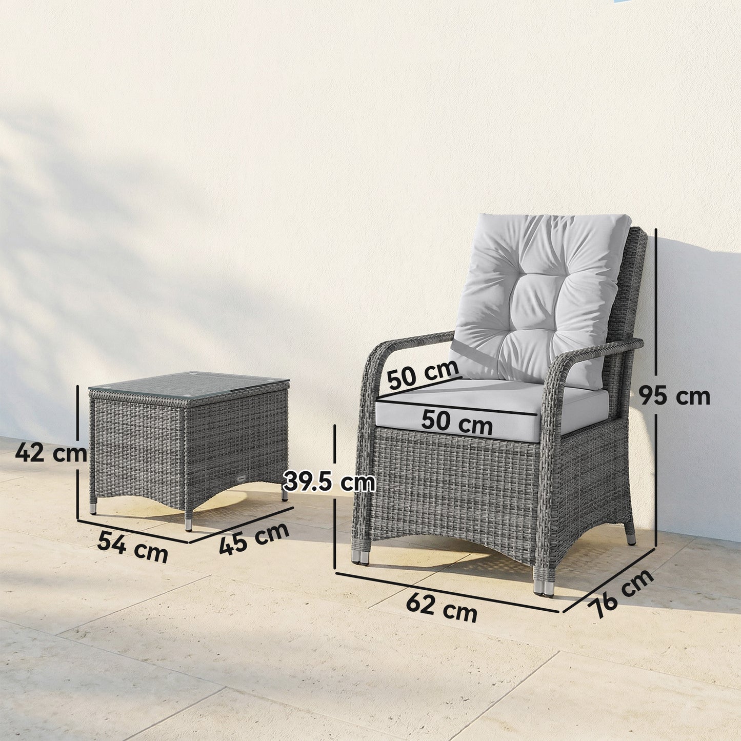 3 Pieces Rattan Bistro Set (8)