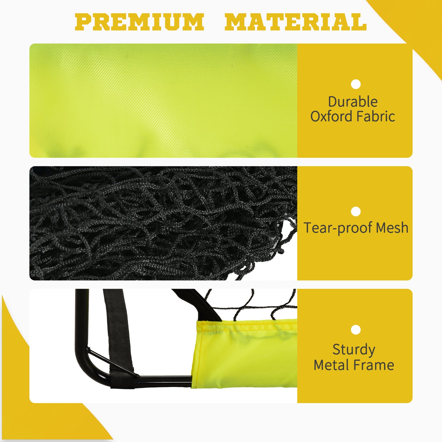 Two Football Goal Nets, Foldable Outdoor Sport Training Equipment