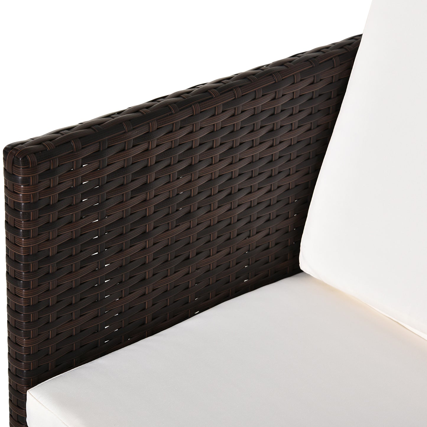 2 Seater Rattan Cube Garden Furniture Set
