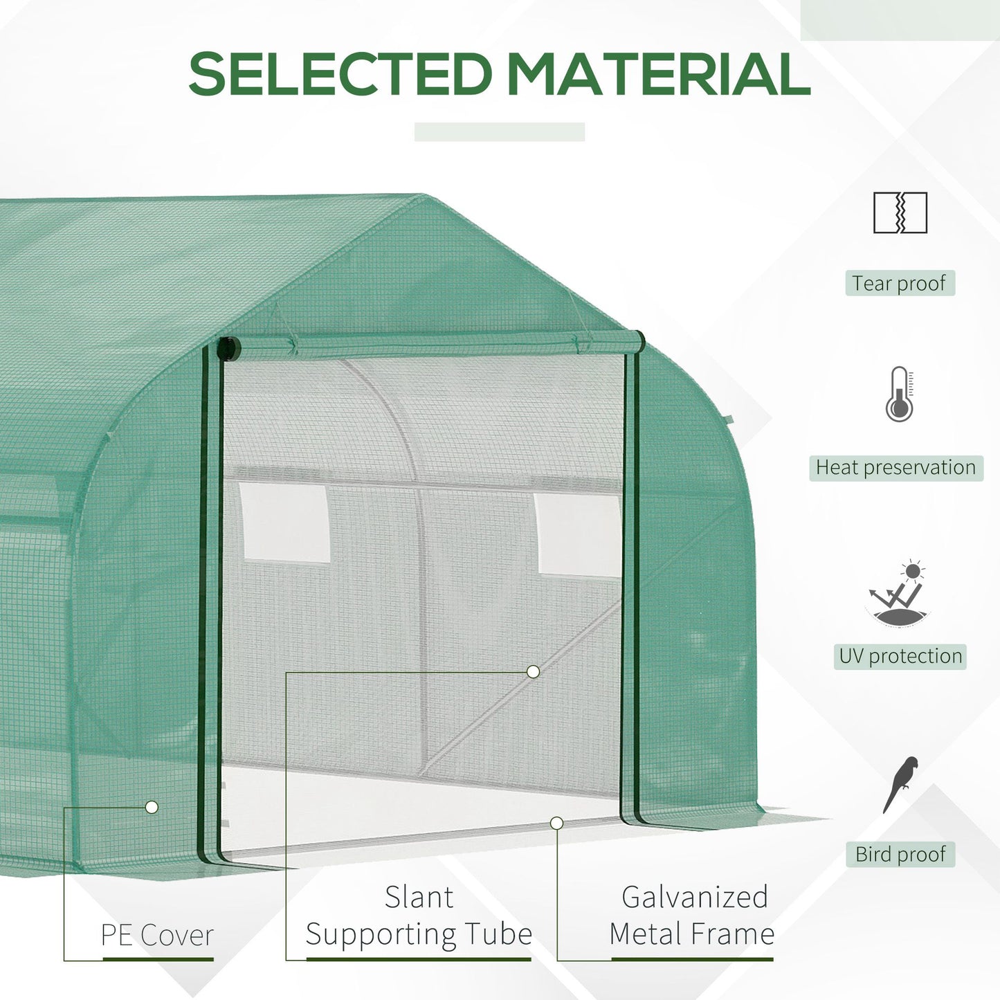 Walk-in Polytunnel Garden Greenhouse (1)