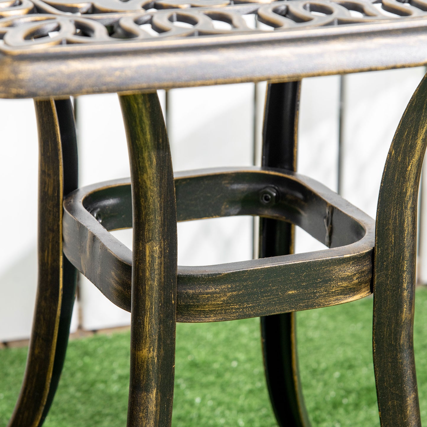 Outdoor Patio Side Table with 38mm Dia. Umbrella Hole