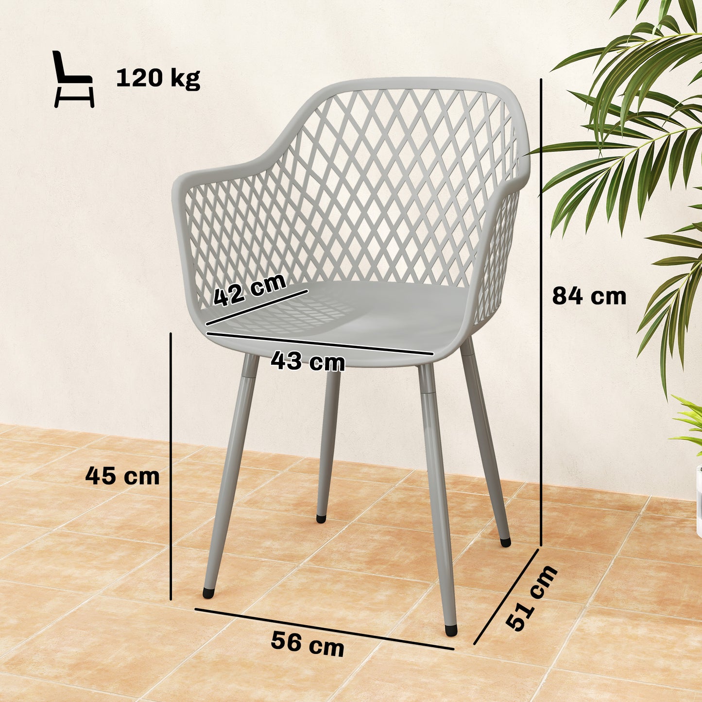 Garden Chairs Set of 4, Garden Dining Chairs