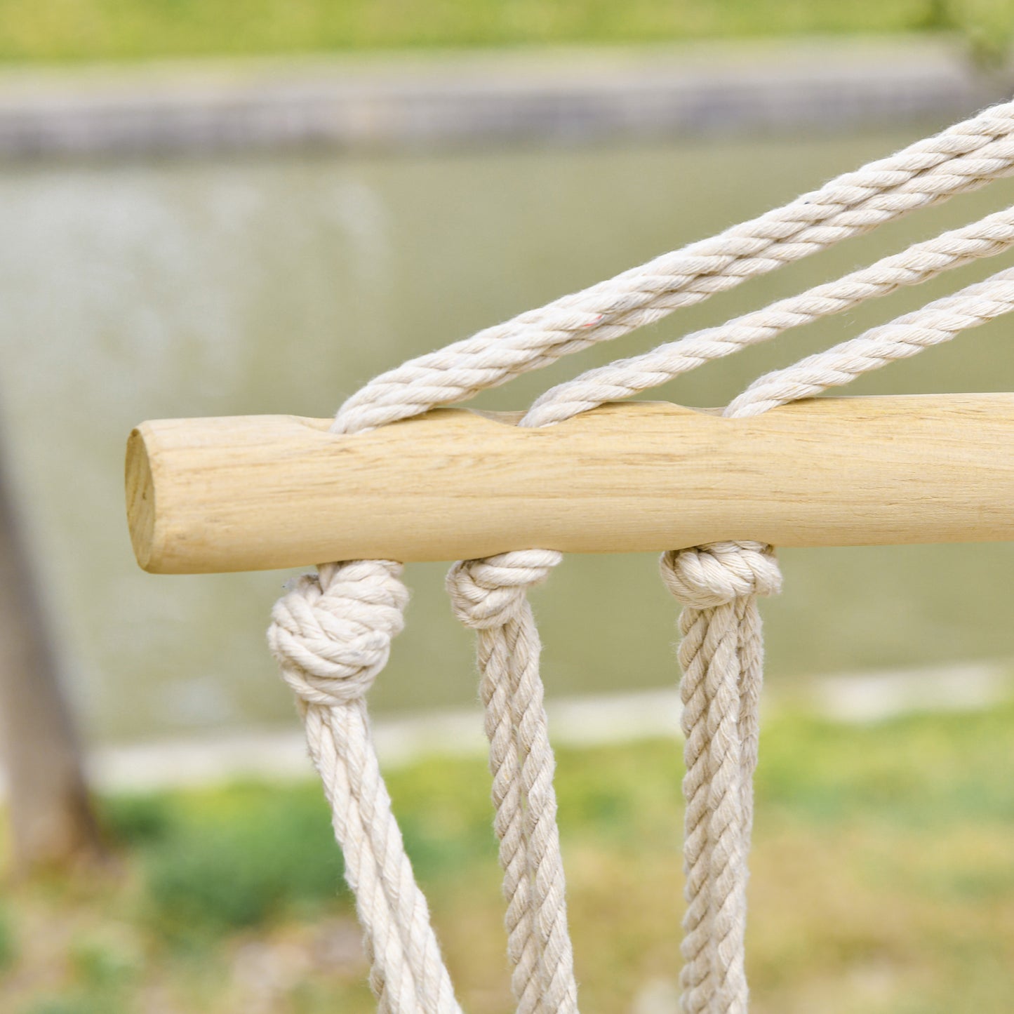 Hanging Hammock Chair Swing Chair Thick Rope Frame Safe Wide Seat