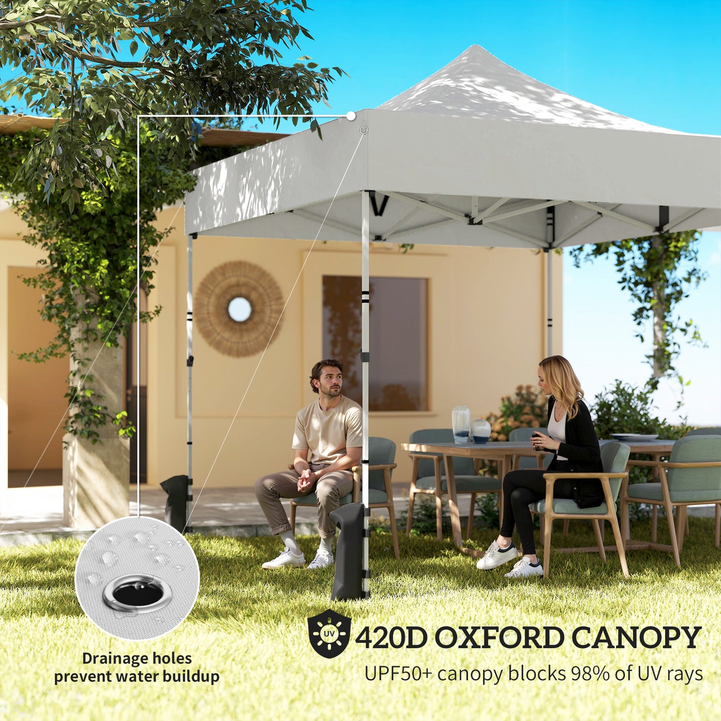 3 x 3 m Pop Up Gazebo with Sidewalls