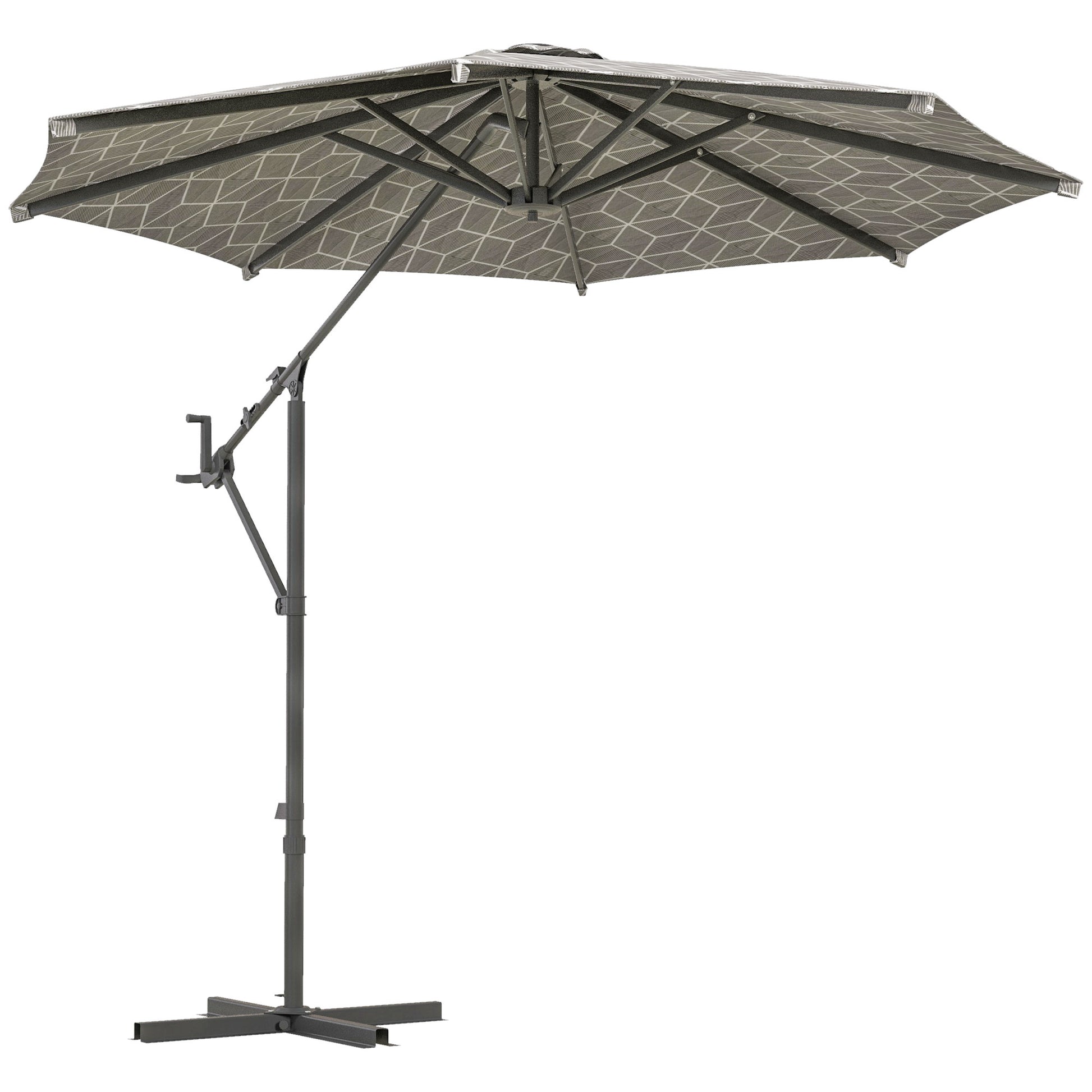 3(m) Convertible Cantilever Parasol and Centre-post Garden Parasol