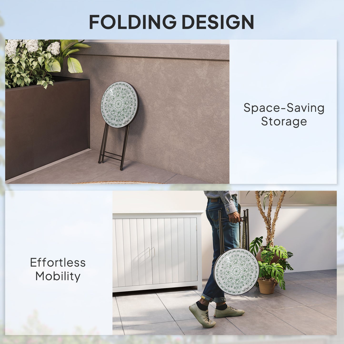 Mosaic Outdoor Garden Table (3)