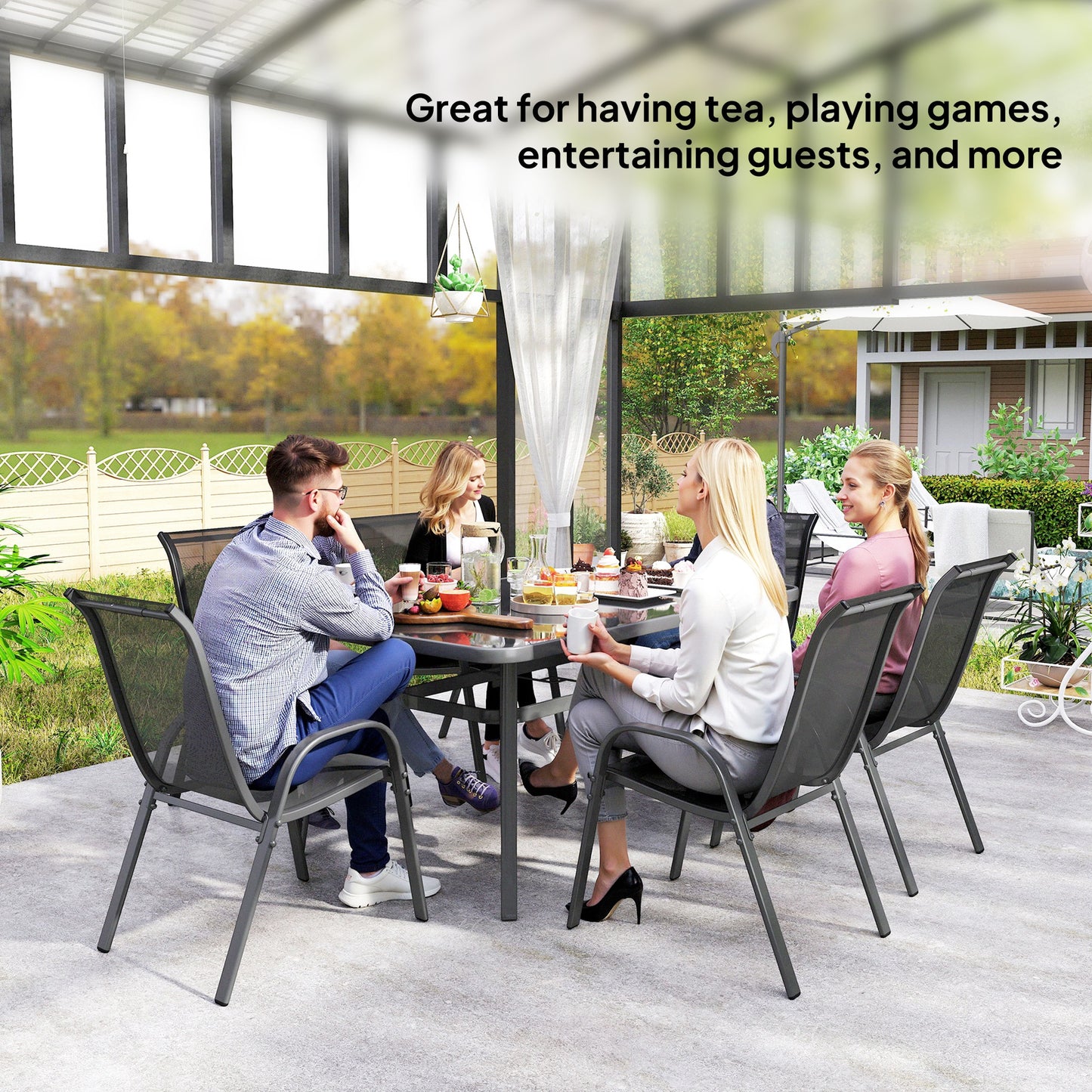 Seven-Piece Outdoor Dining Set