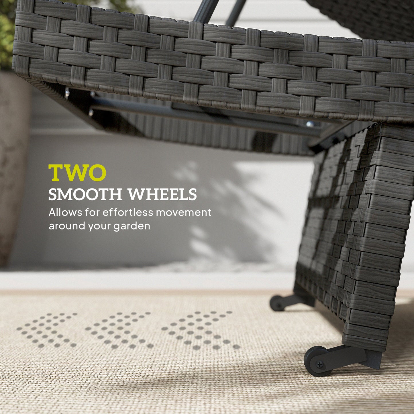 Outdoor PE Rattan Sun Lounger (1)