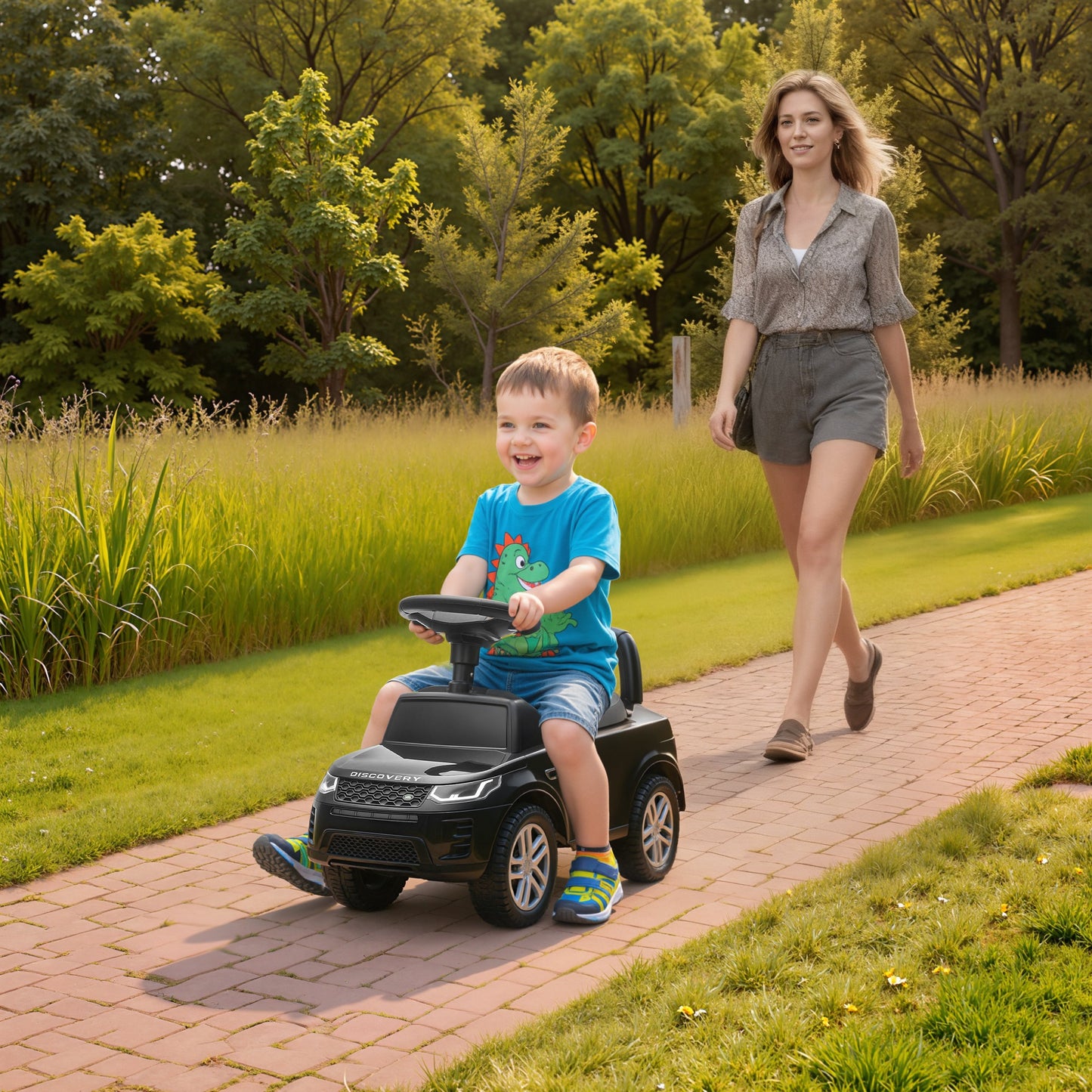 Land Rover Licensed Toddler Ride on Car with Horn, Engine Sounds