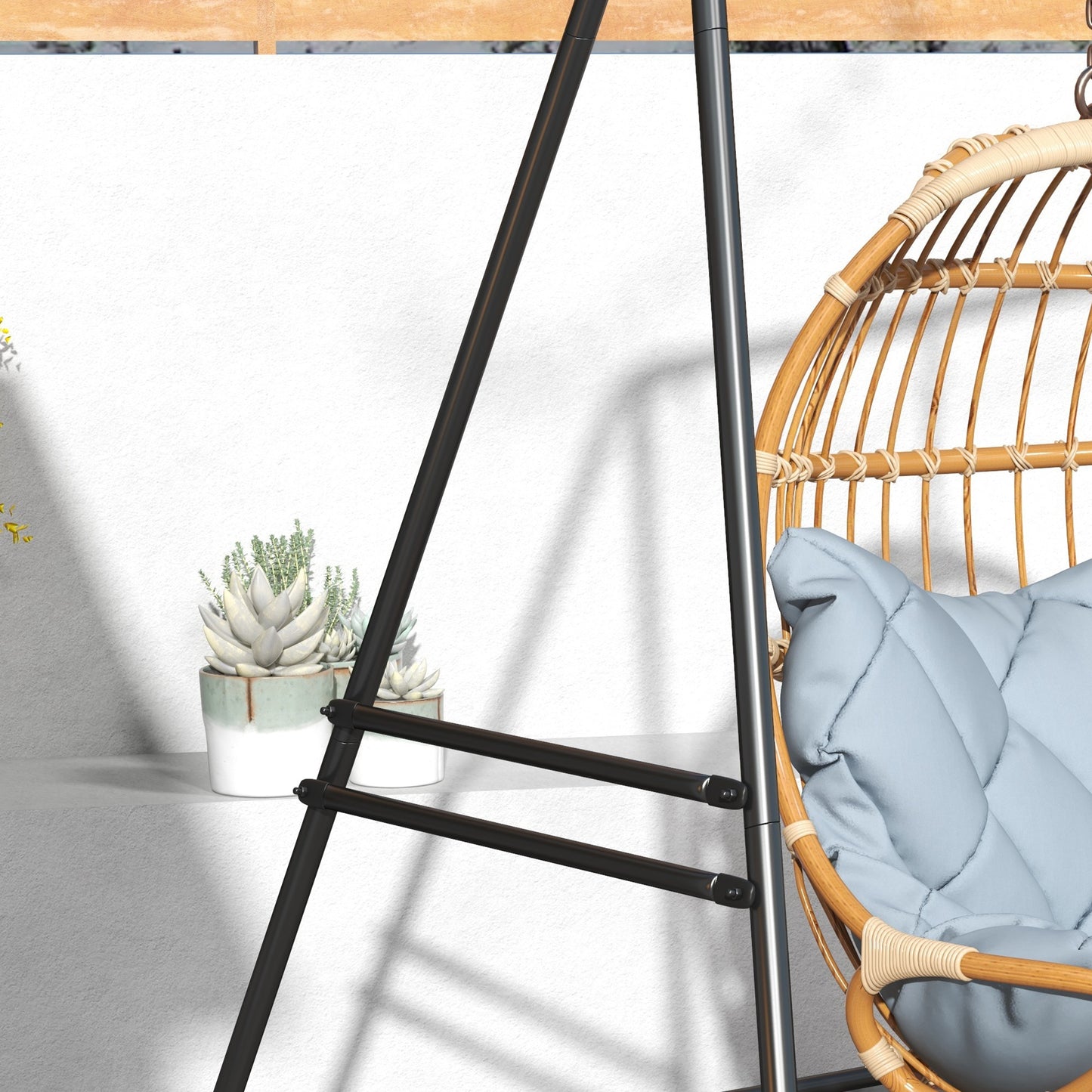 Hammock Chair Stand, Hanging Heavy Duty Metal Frame Hammock Stand