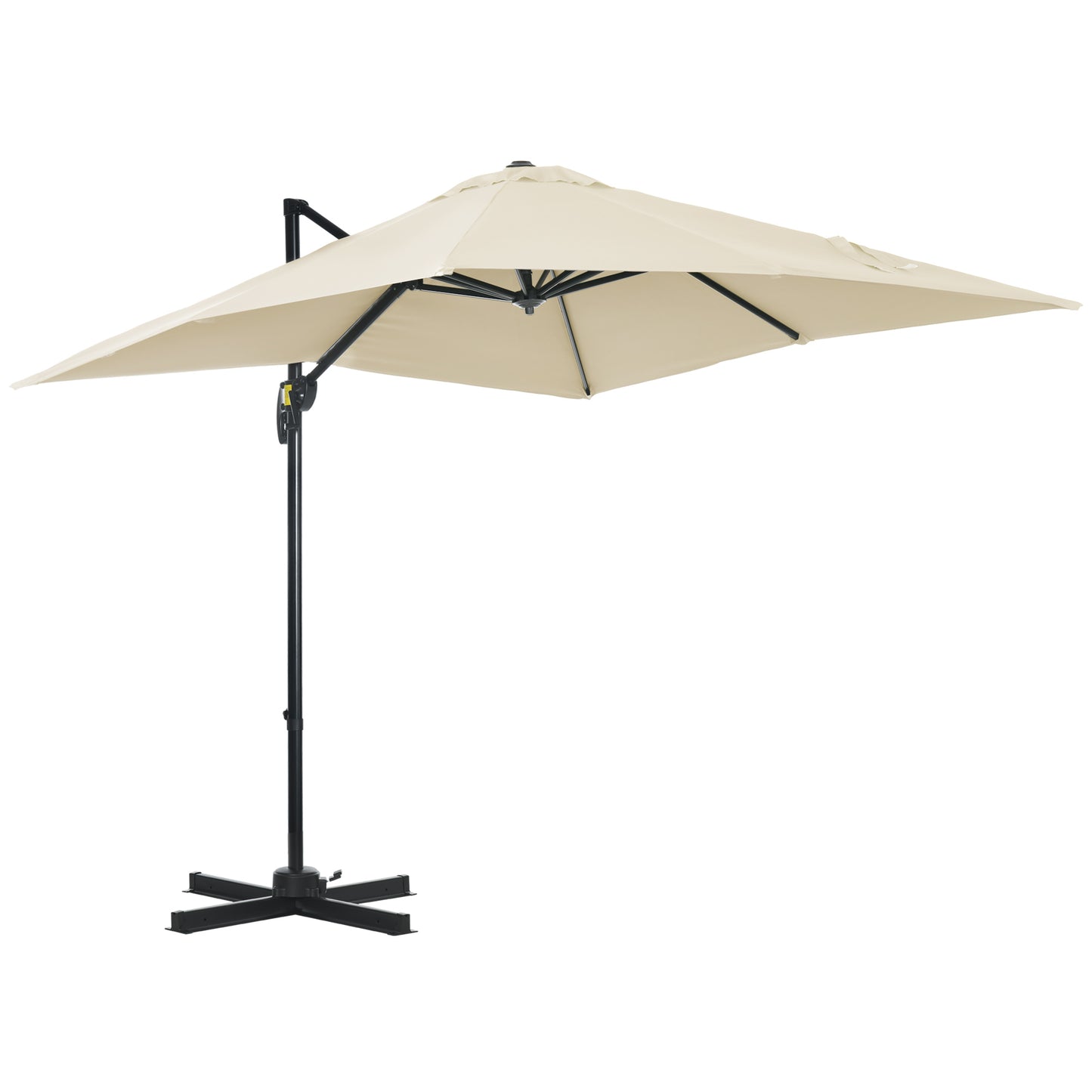 2.5 x 2.5m Patio Offset Parasol Umbrella Cantilever Hanging