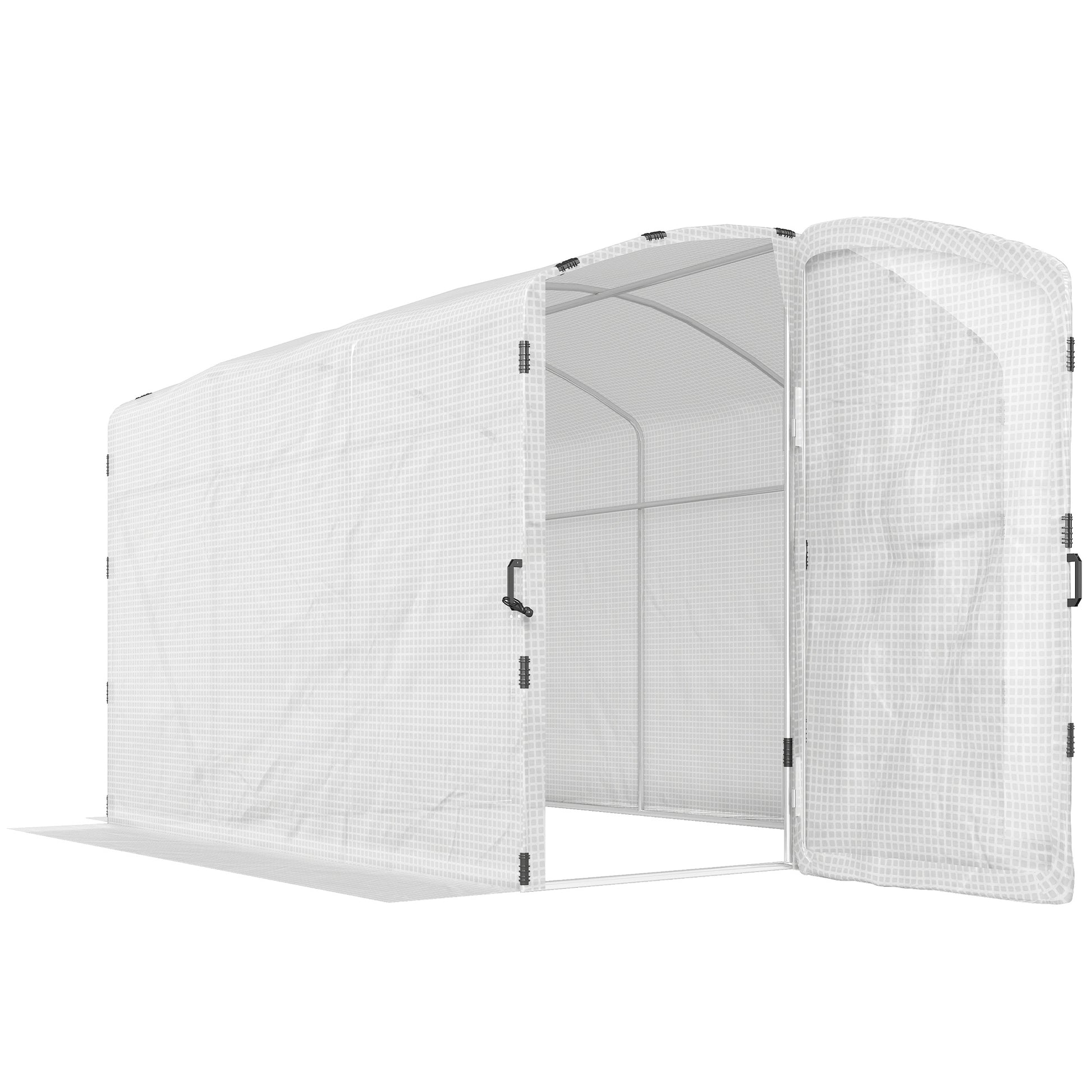 Polytunnel Greenhouse Walk-in Grow House with UV-resistant PE Cover