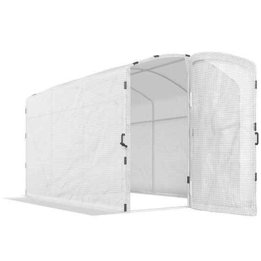 Polytunnel Greenhouse Walk-in Grow House with UV-resistant PE Cover