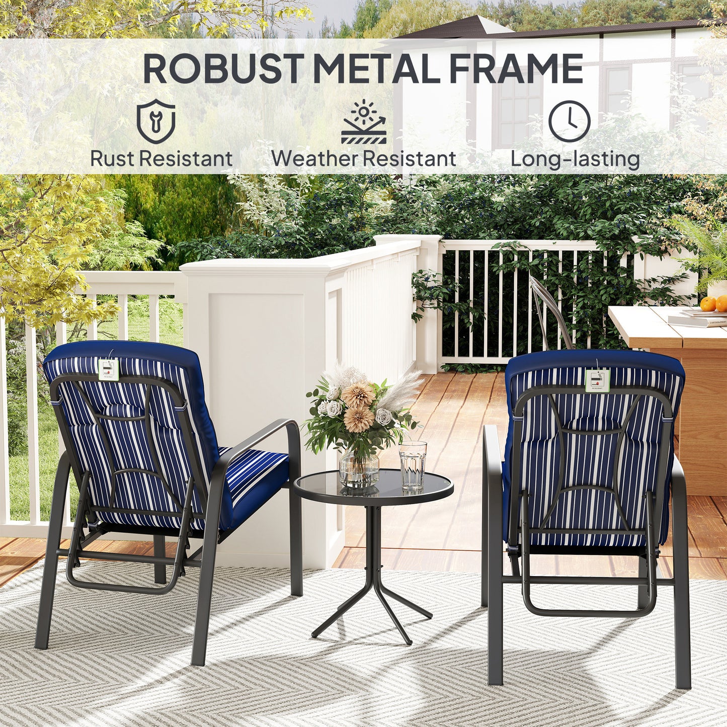 Three-Piece Reclining Chair Set
