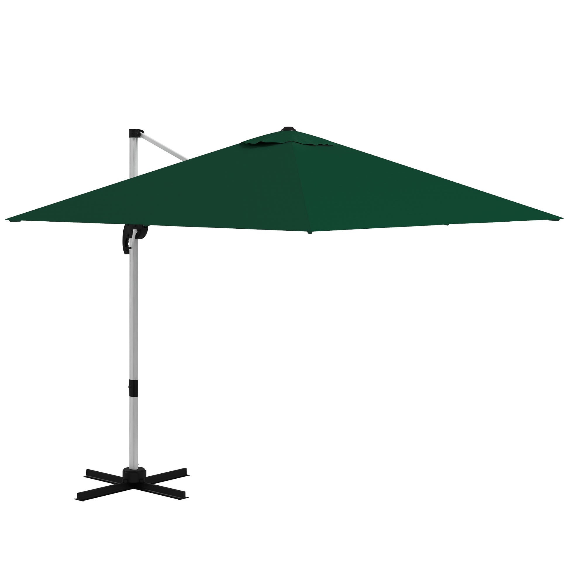 Square Cantilever Garden Parasol, with Five-Position Canopy