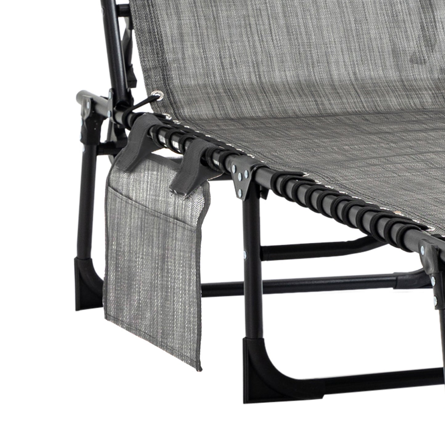 Portable Sun Lounger, Folding Camping Bed Cot