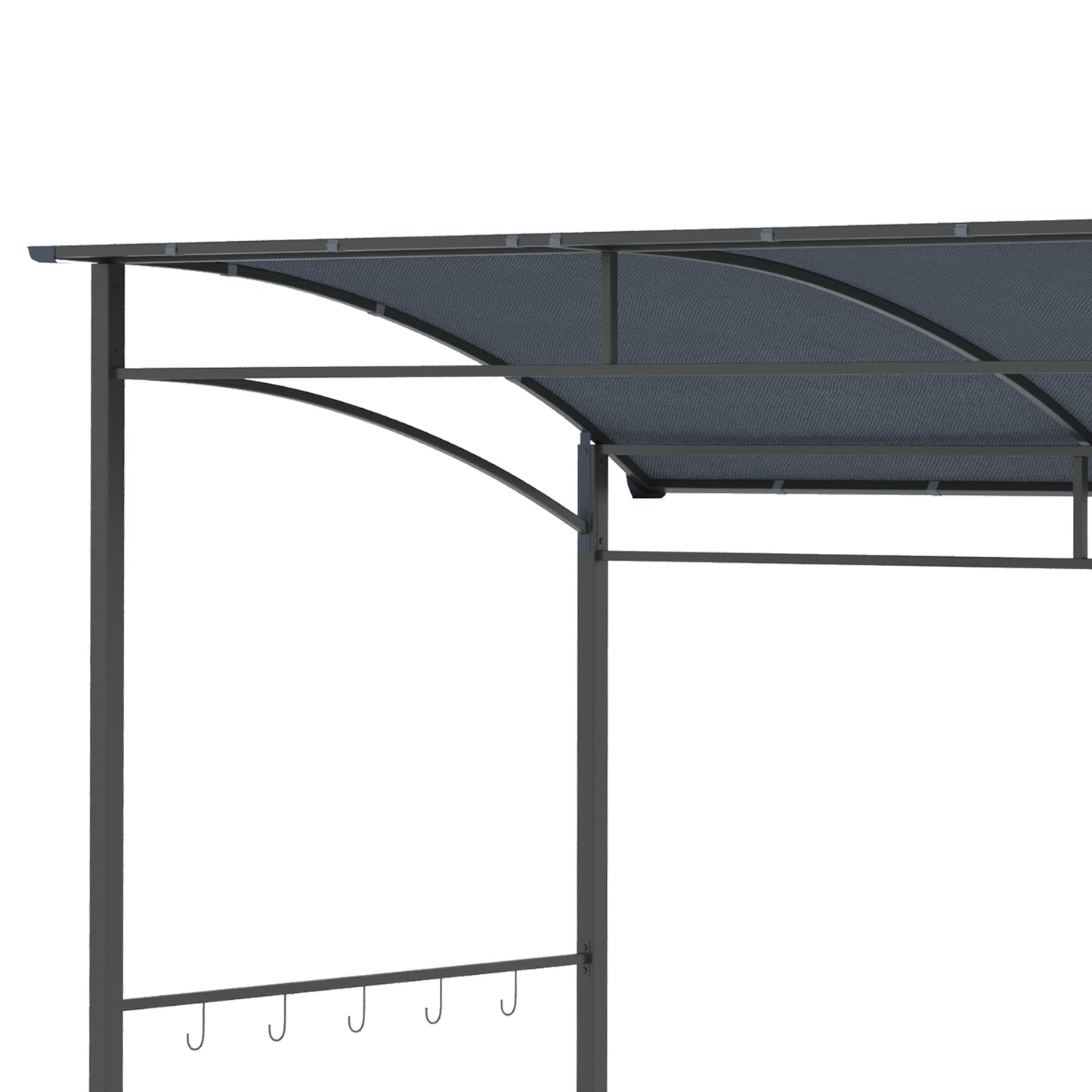 2.2 x 1.5 m BBQ Grill Gazebo Tent, Garden Grill with Metal Frame