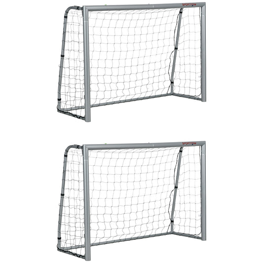 8ft x 5ft Football Goal, Set of 2 Football Net for Garden