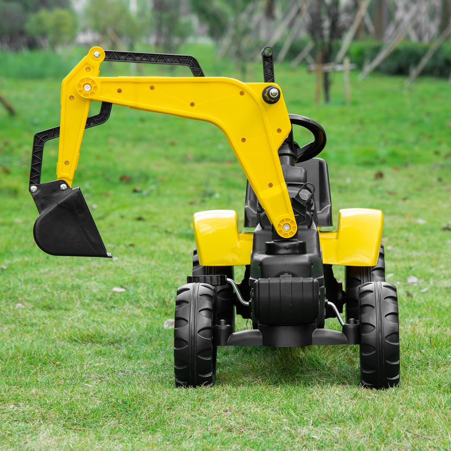 Kids Ride on Digger Pedal Go Kart Pretend Play Construction No