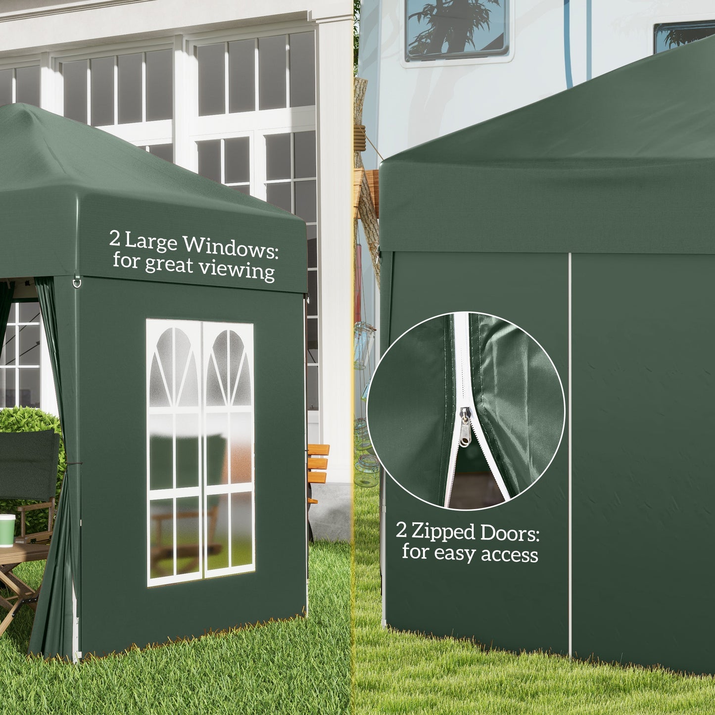 2 x 2 m Garden Pop Up Gazebo, Wedding Party Tent Marquee