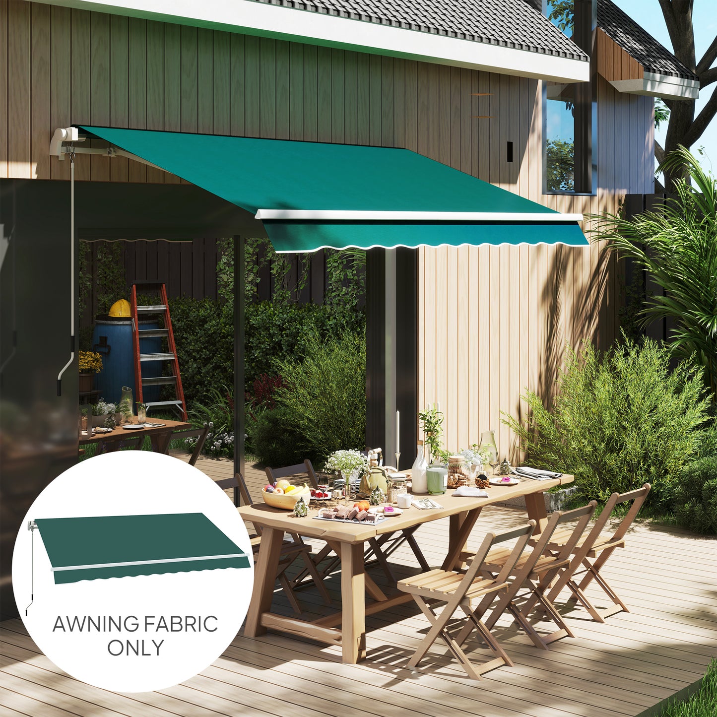 Awning Replacement Canopy, Water Resistant UPF 50+ Sun Shade Cover