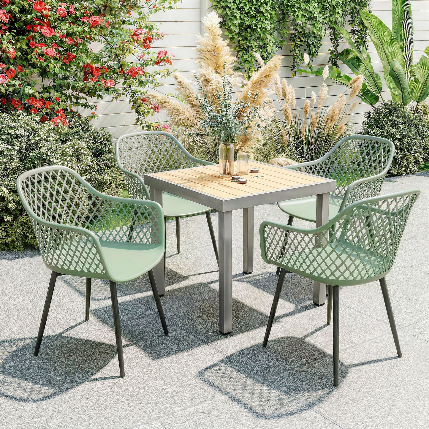 Garden Chairs Set of 4, Garden Dining Chairs