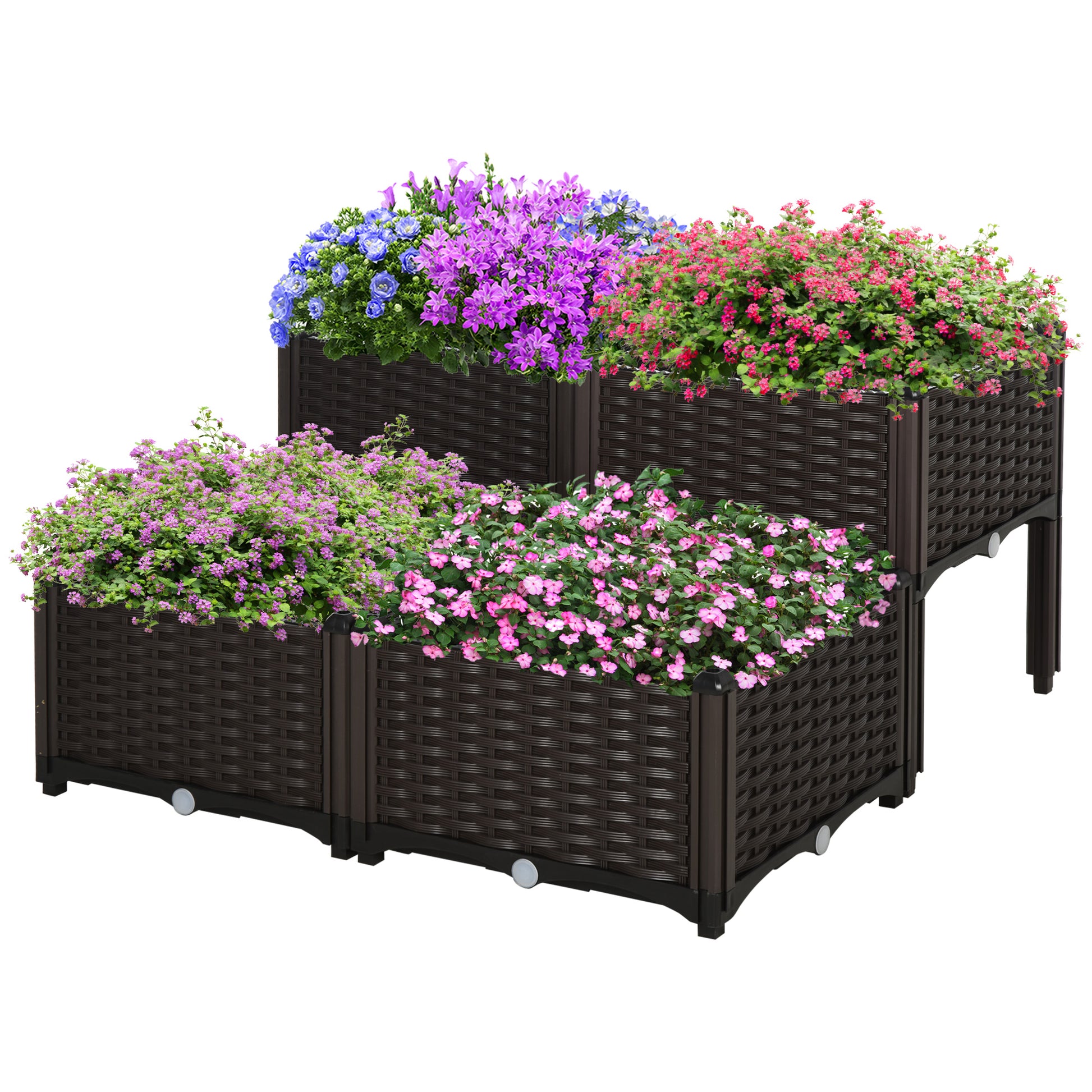 26L Garden Raised Bed Elevated Patio Flower Plant Planter Box PP