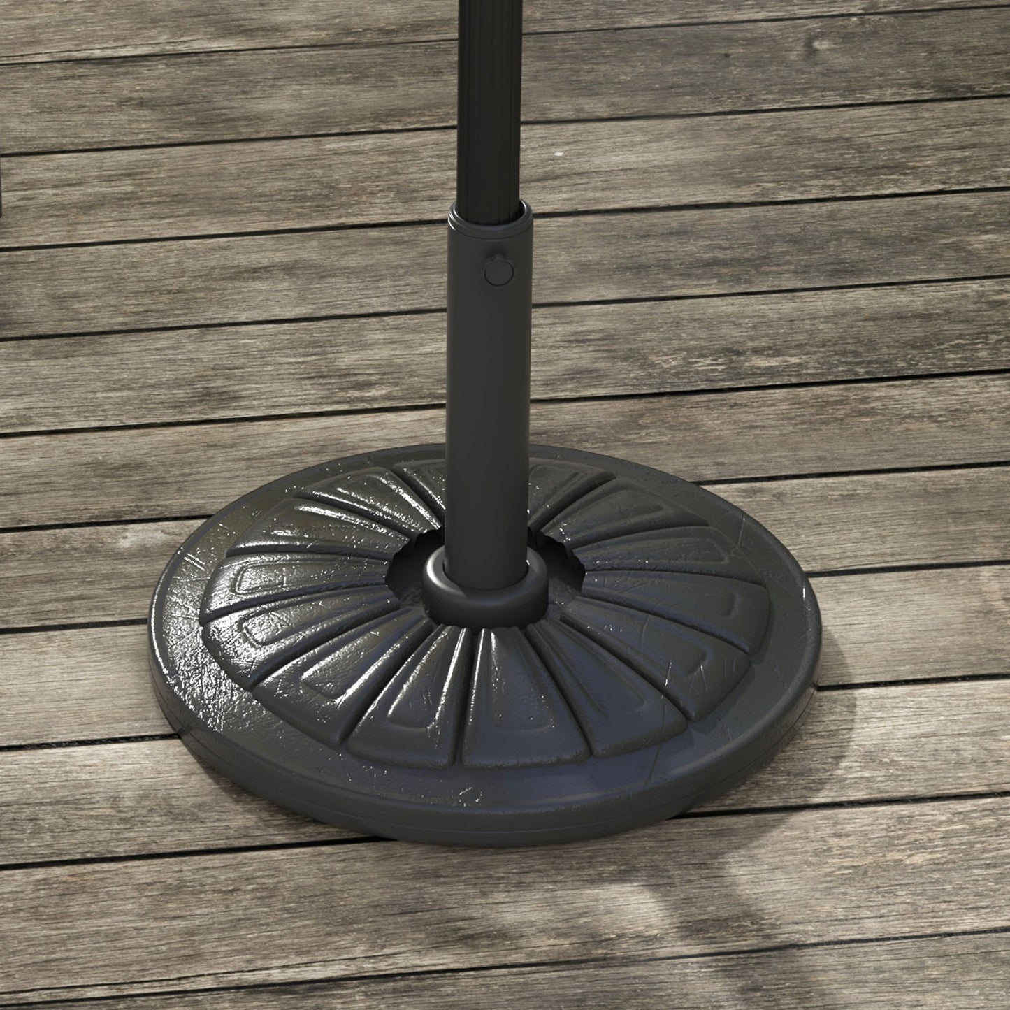 Umbrella Base, Heavy Duty Concrete Base Holder with Steel Pole