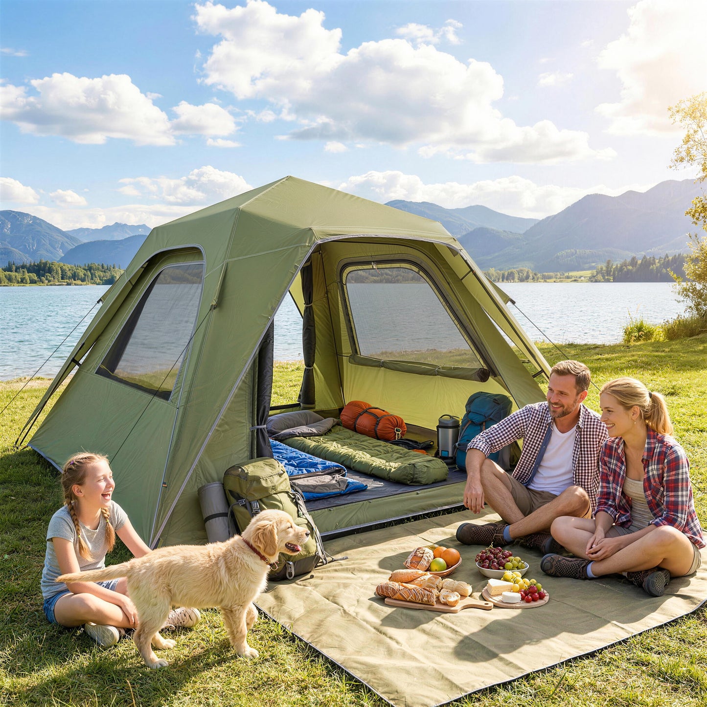 Pop Up Tent 3000mm Waterproof Camping Tents