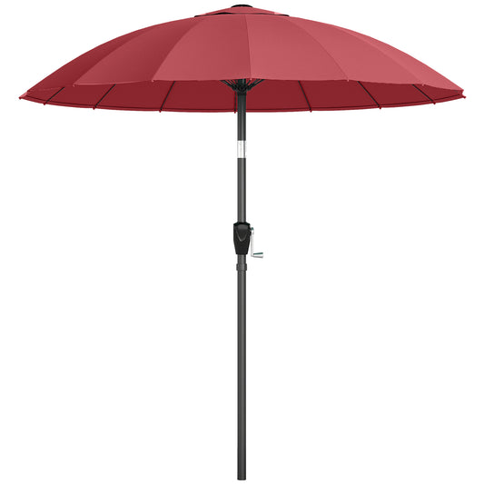 2 m Shanghai Garden Parasol Umbrella with 16 Fibreglass Ribs