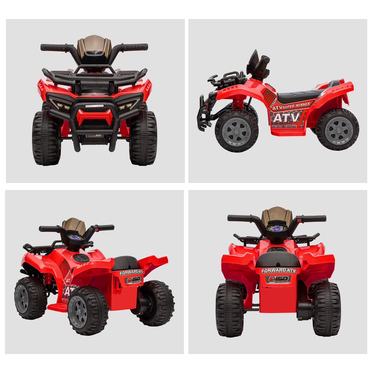 6V Kids Electric Ride on Car Toddlers Quad Bike All Terrain Vehicle