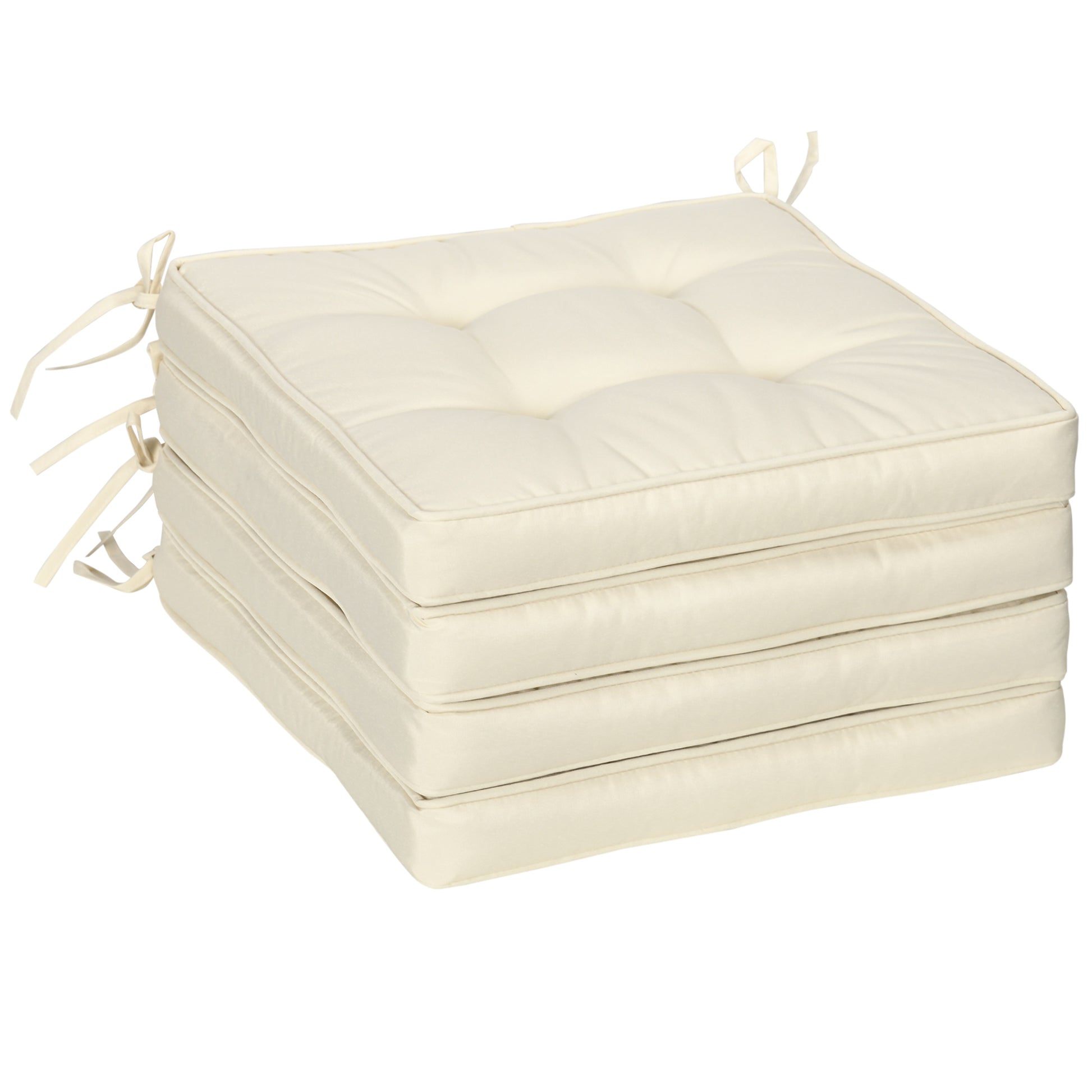 Garden Seat Cushion with Ties